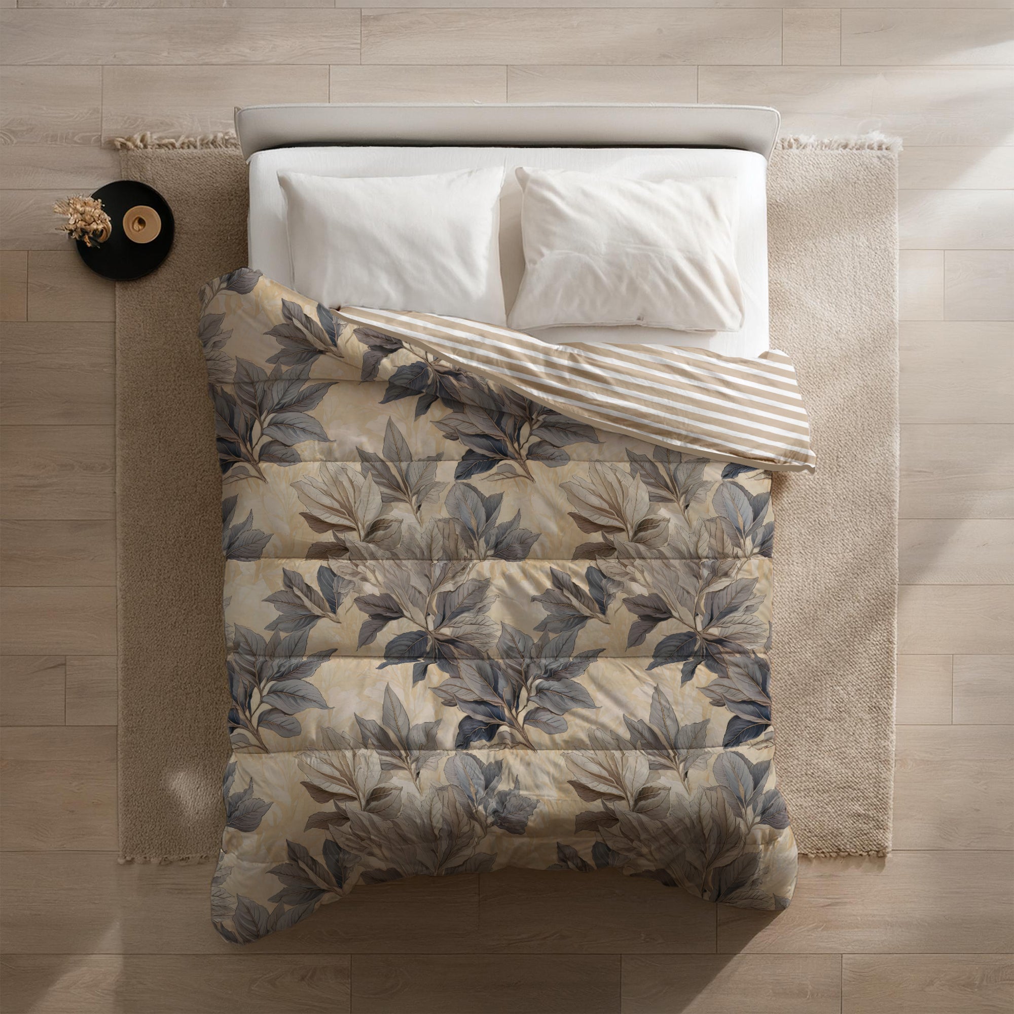 Dekbed Zonder Overtrek Microvezel Bedrukt - Autumn Leafs