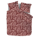 Dekbedovertrek Set Microvezel Burgundy leafs