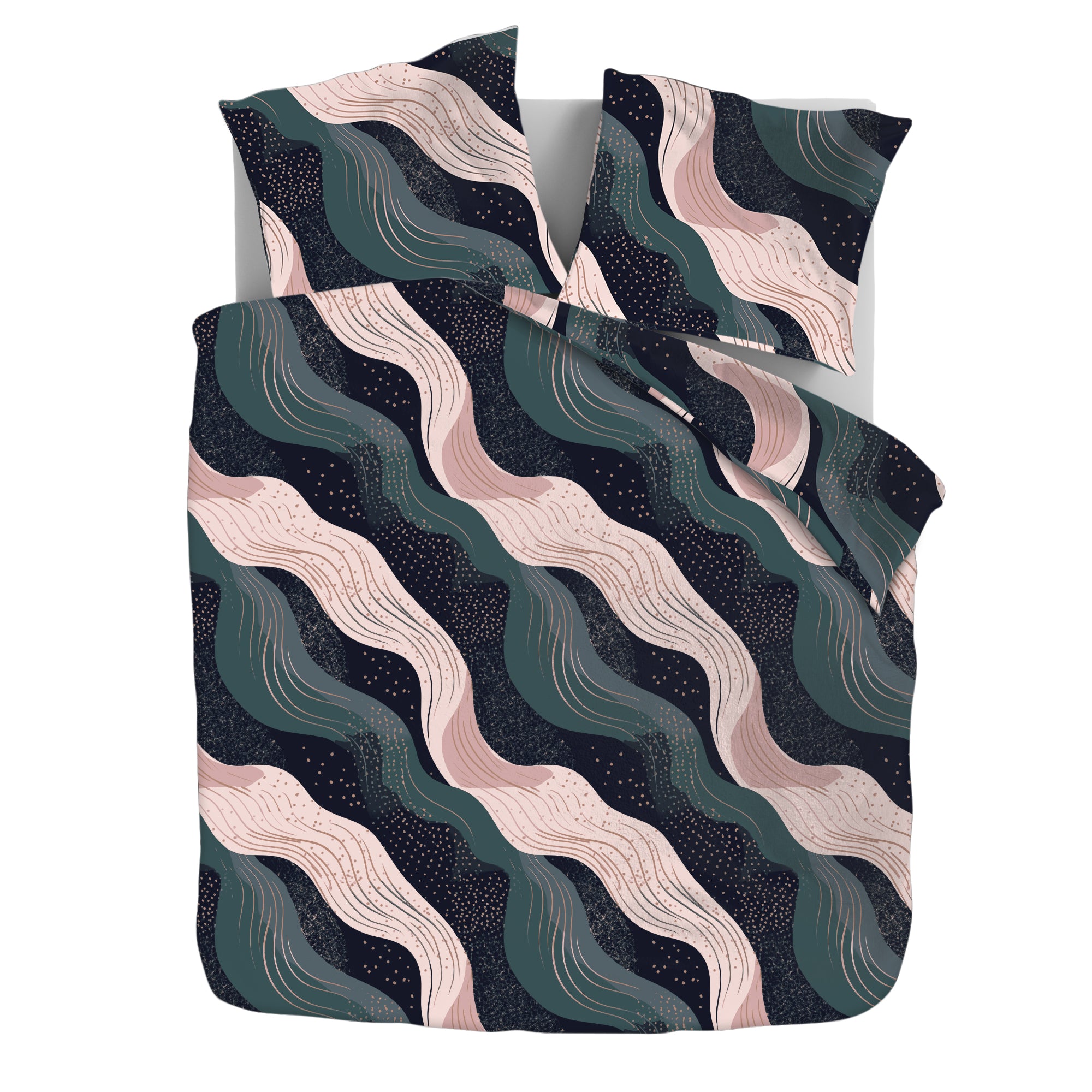 Dekbedovertrek Set Microvezel Painted swirls