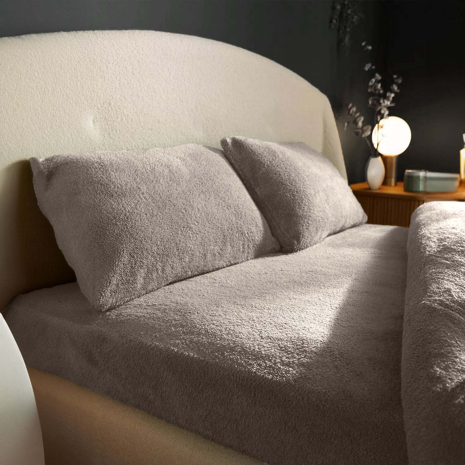 Matras Hoeslaken Teddy - Taupe