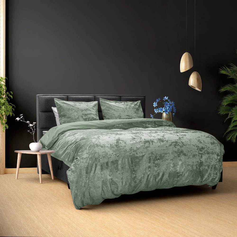 Dekbedovertrek set Vintage Velvet Groen