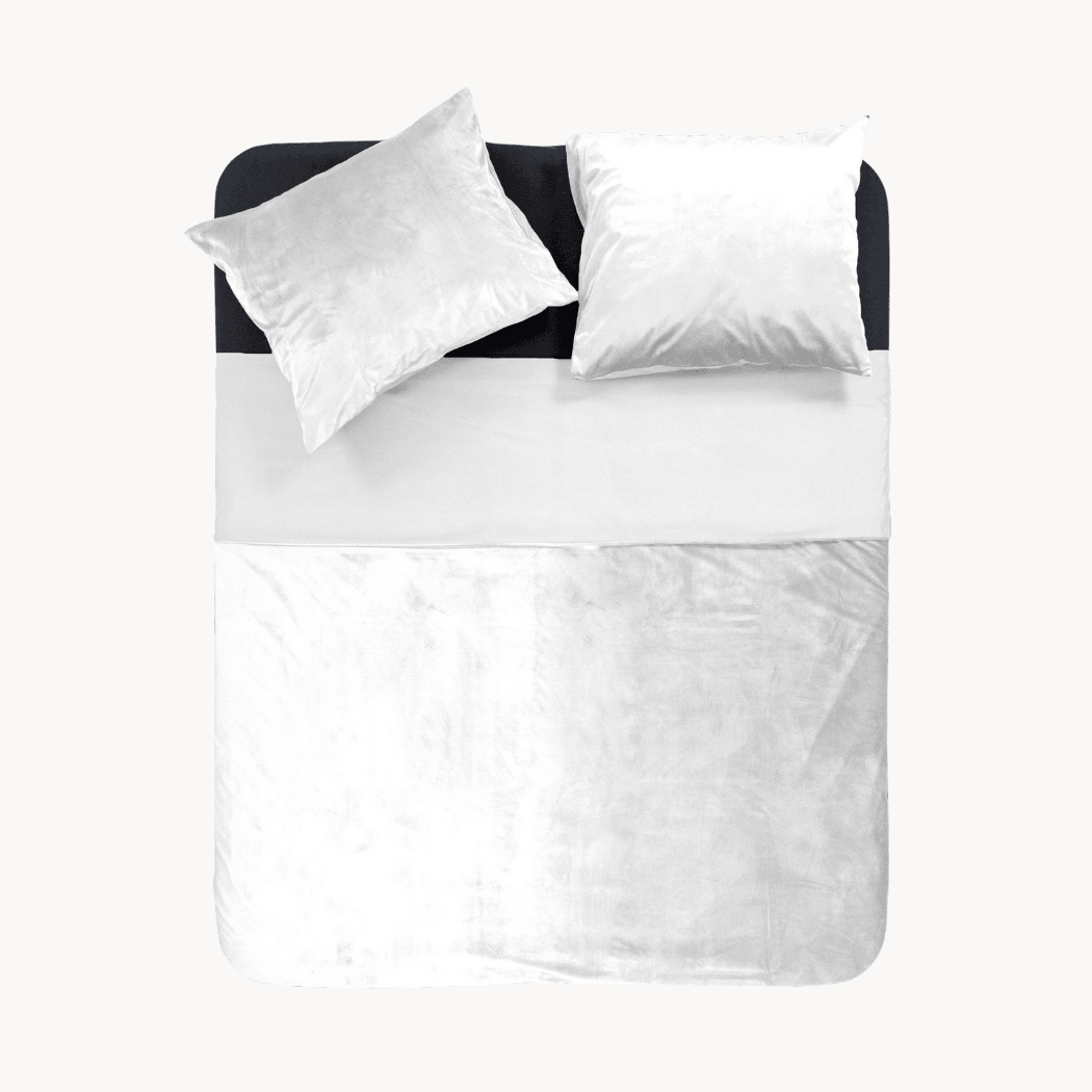 Dekbedovertrek set - Velvet Porcelain White