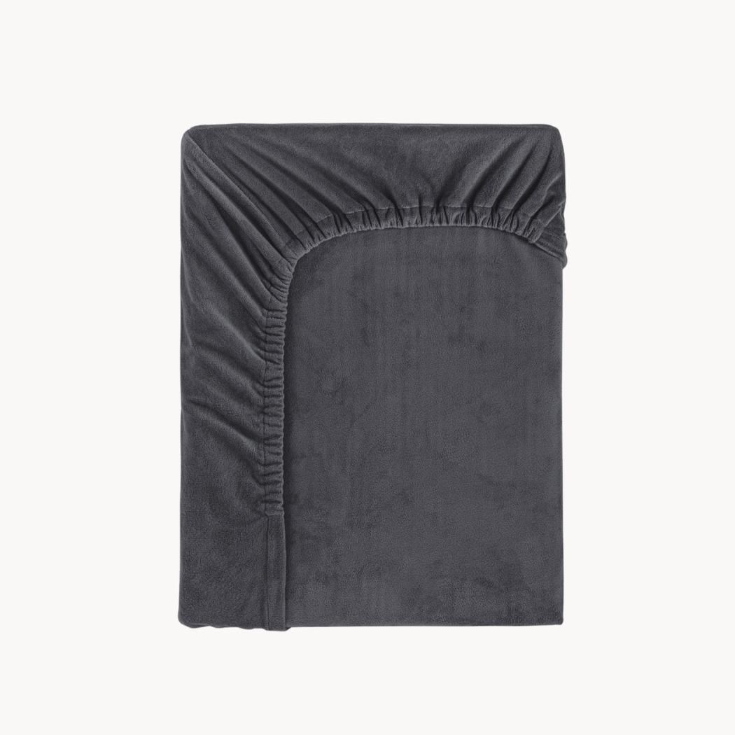 Matras Hoeslaken Velvet Antraciet