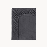 Matras Hoeslaken Velvet Antraciet