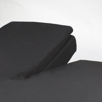 Splittopper Hoeslaken Luxe Dubbel Jersey Obsidian Black