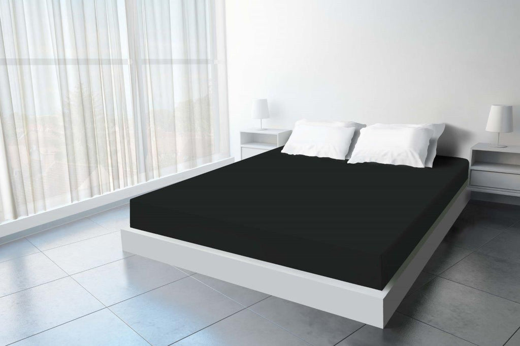 Matras Hoeslaken Jersey - Zwart