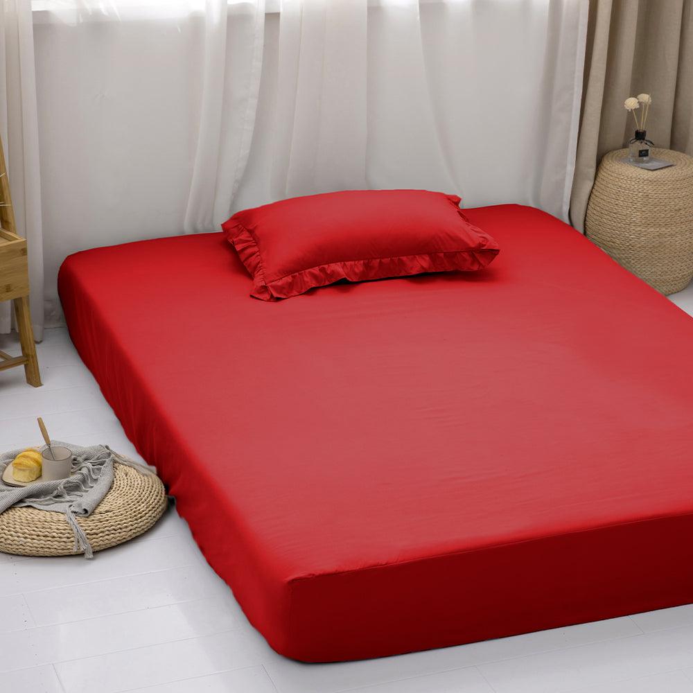 Katoen Hoeslaken Rood