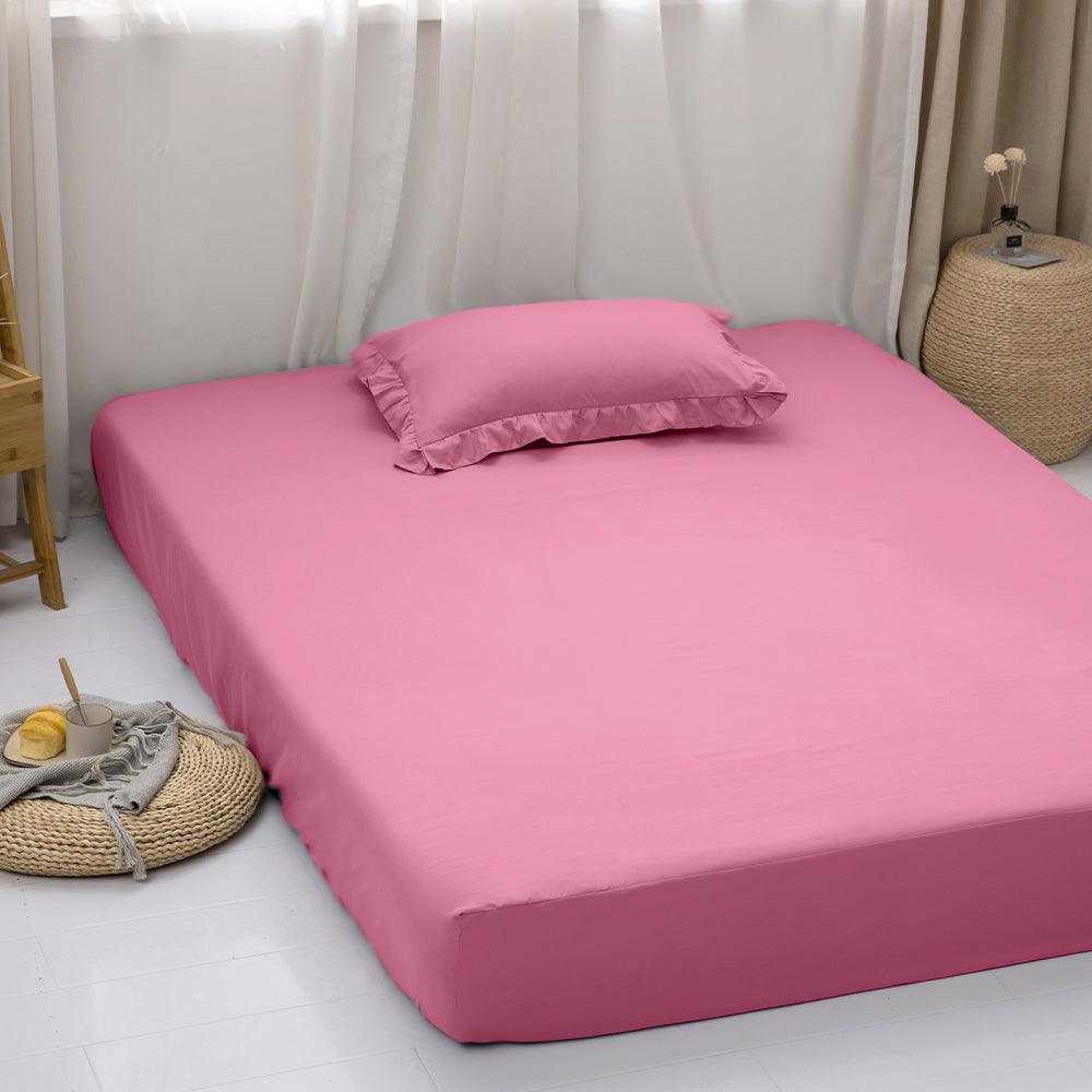Katoen Hoeslaken Roze