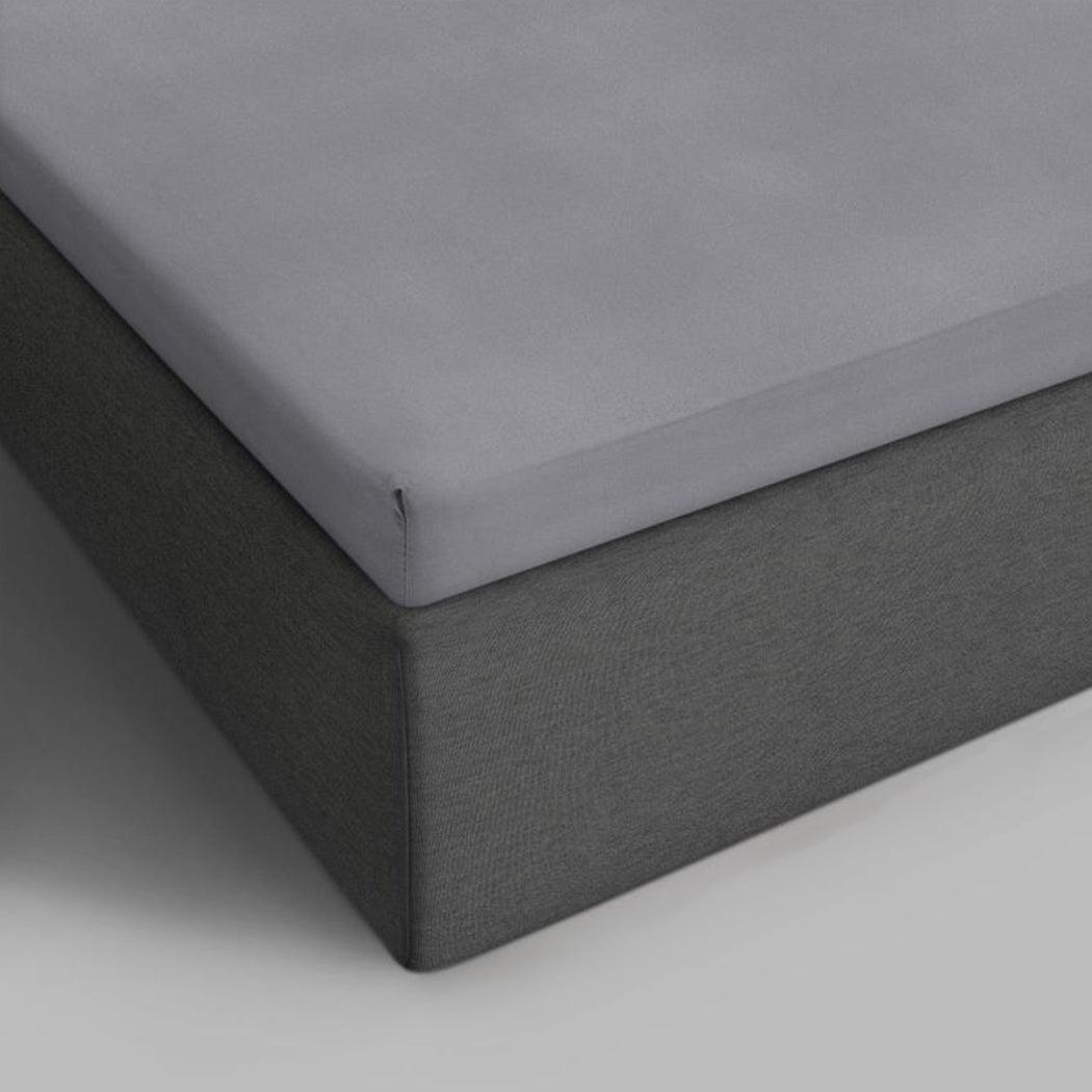 Katoenen Topper Hoeslaken Grey