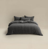 Dekbedovertrekset Pompom Antraciet