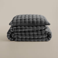 Dekbedovertrekset Pompom Antraciet