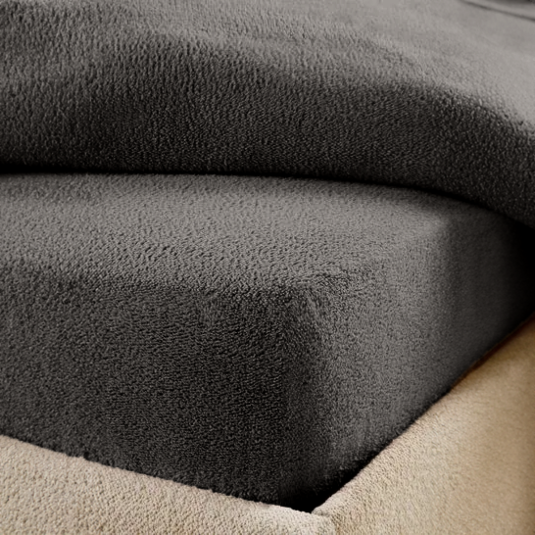 Matras Hoeslaken Teddy -  Antraciet