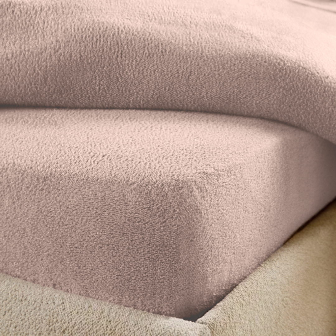 Matras Hoeslaken Teddy - Roze
