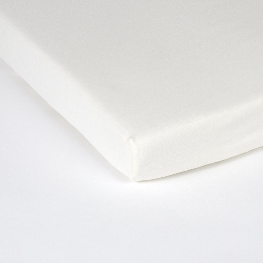Topper Hoeslaken Katoen Satijn Pearl White