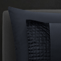 Dekbedovertrek set Fluweel/Velvet Band Zwart