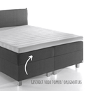 Topper Hoeslaken Luxe Dubbel Jersey Pearl White